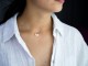 Choker aur 14 k si fluturas opal CBL 116